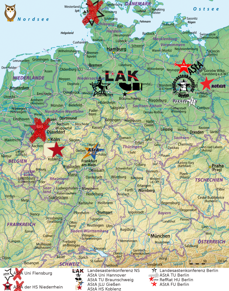 AStA Landkarte